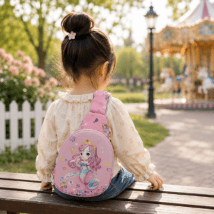 Mermaid Kids Chest Bag | Lightweight Cartoon Crossbody Sling Bag
